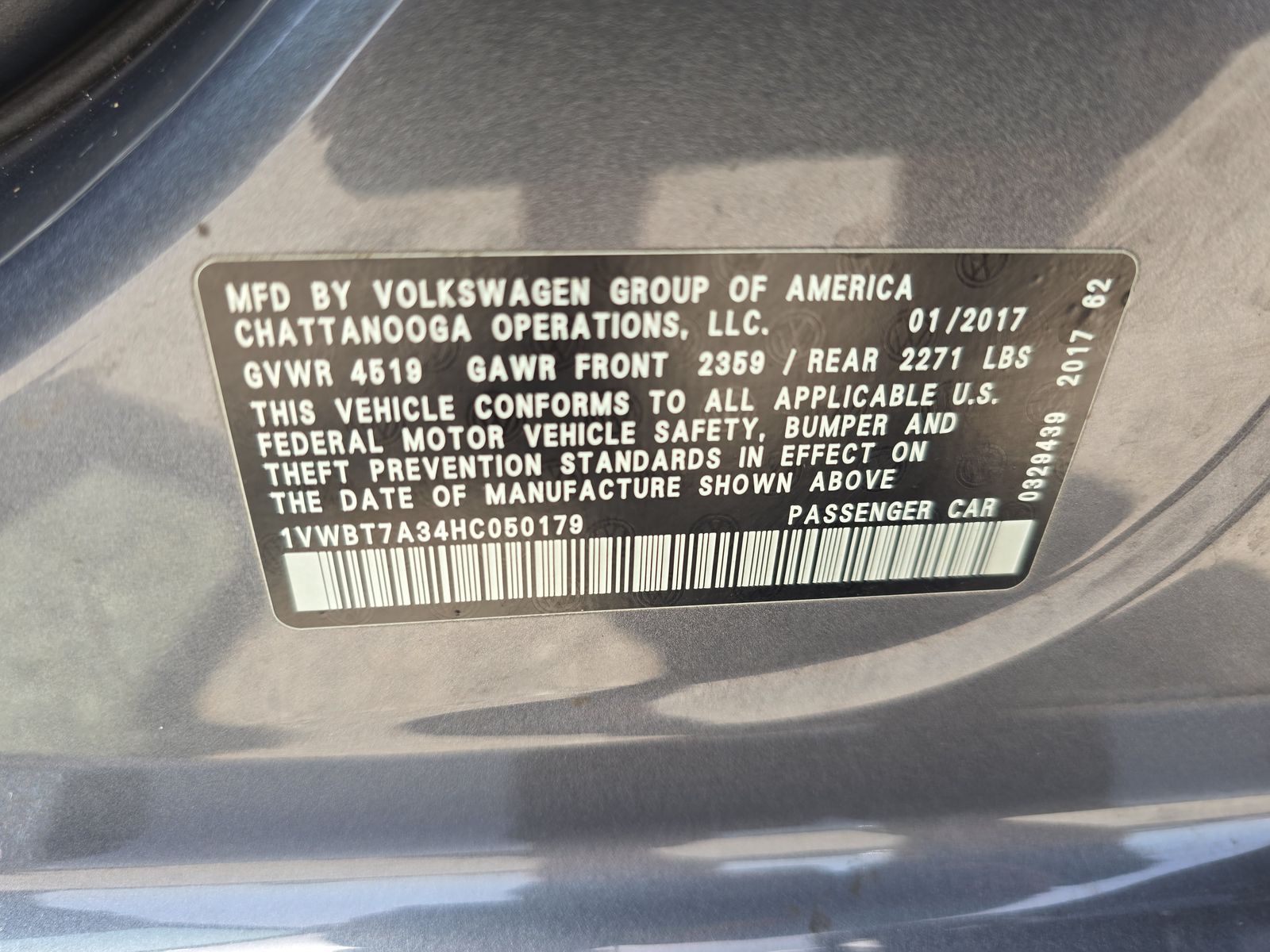 2017 Volkswagen Passat 1.8T SE FWD