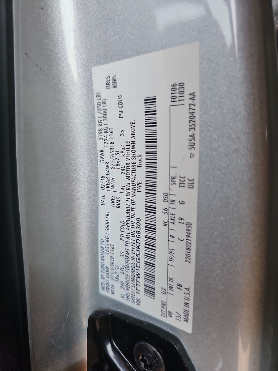 2018 Ford F-150 XLT AWD