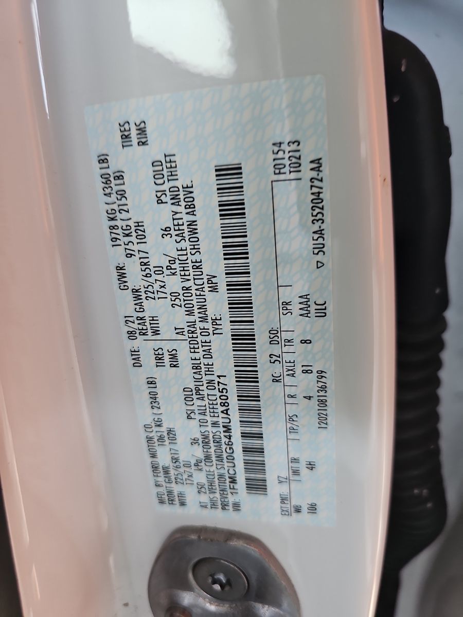 2021 Ford Escape SE FWD