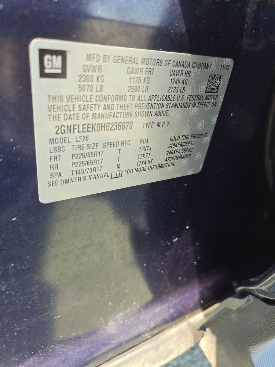 2017 Chevrolet Equinox LS AWD