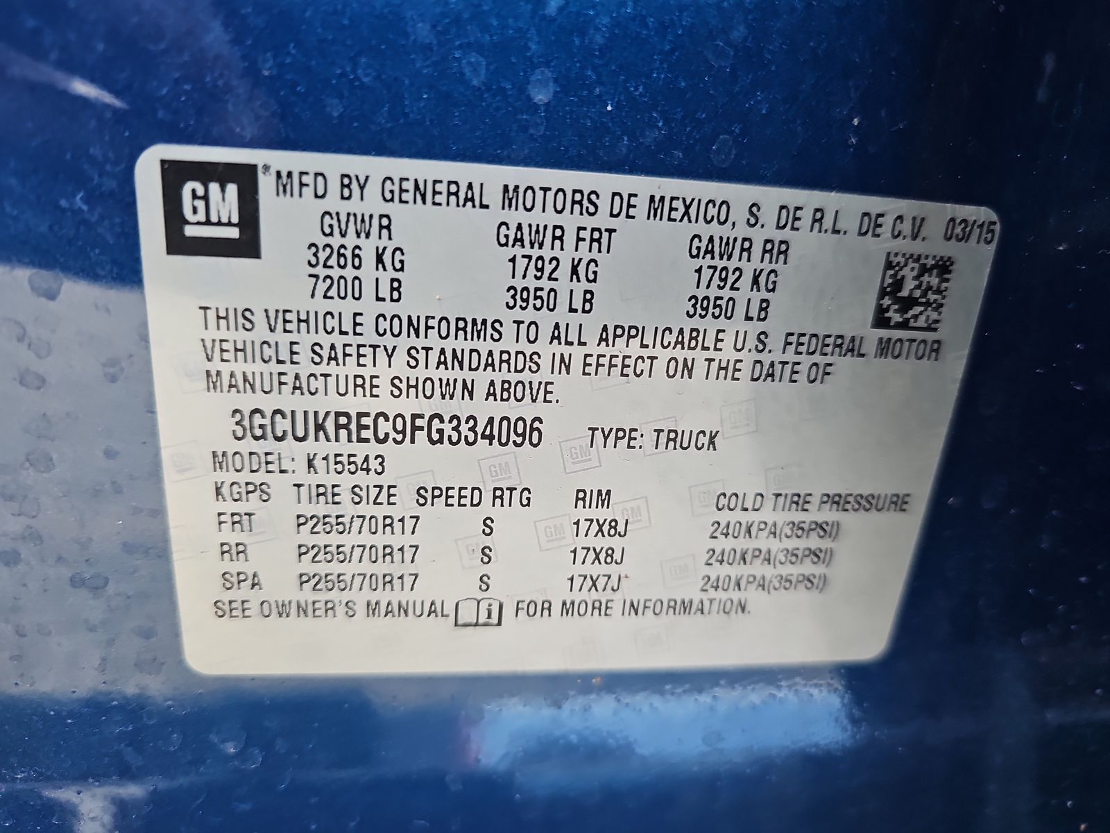 2015 Chevrolet Silverado 1500 LT AWD