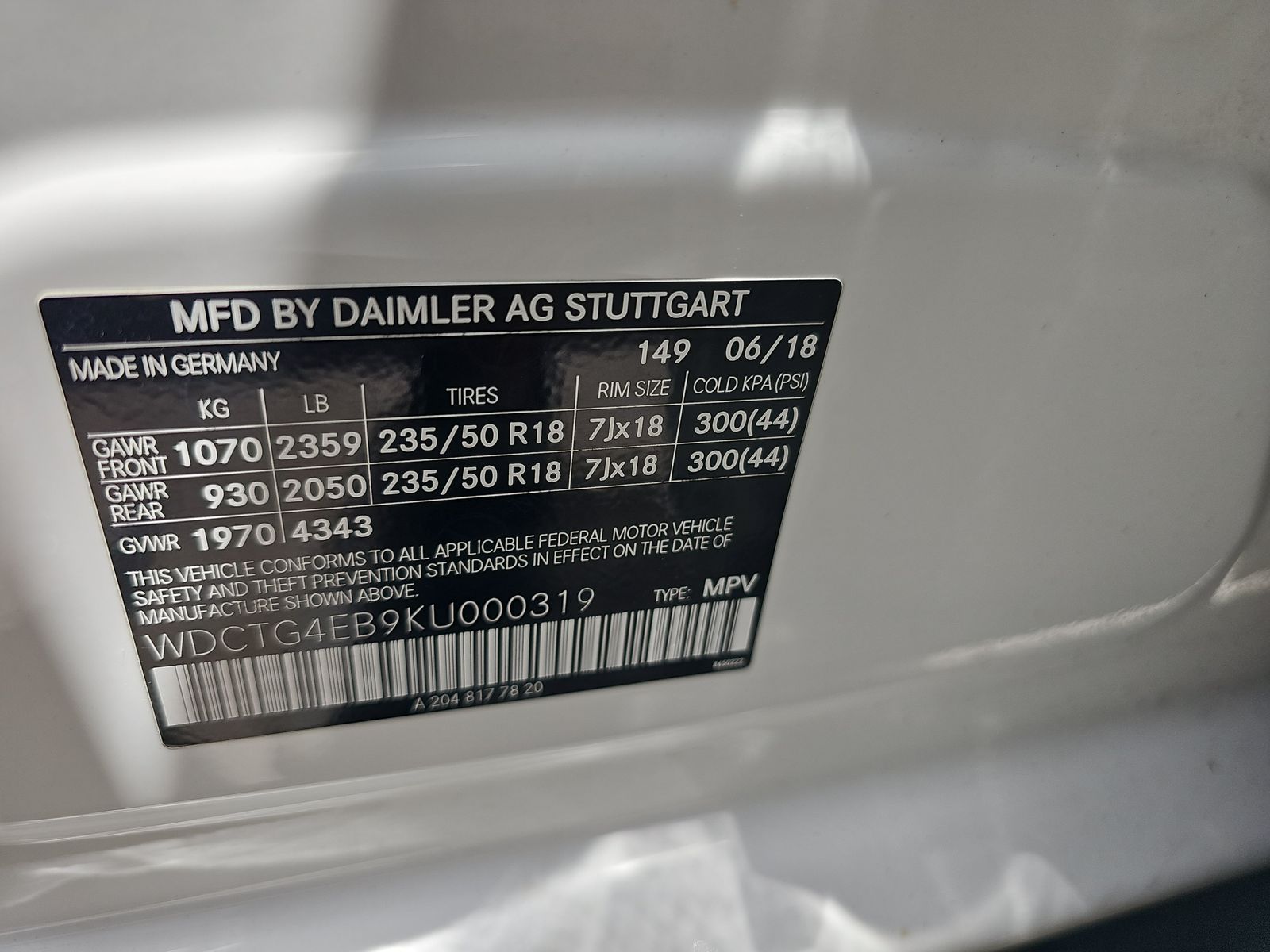 2019 Mercedes-Benz GLA GLA 250 FWD