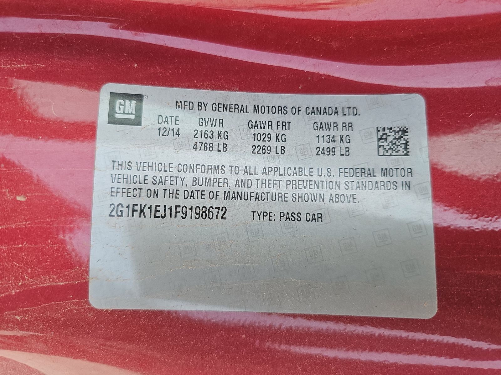 2015 Chevrolet Camaro SS RWD