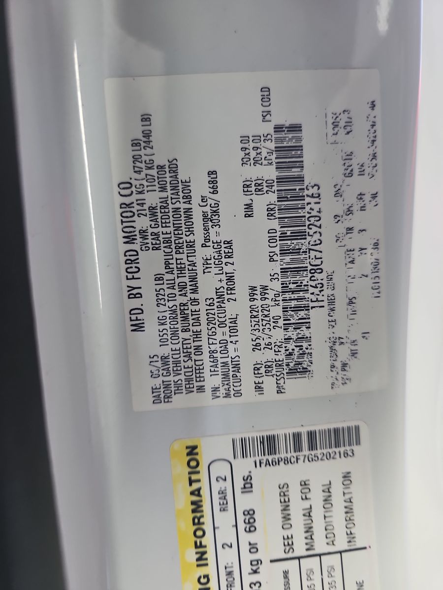 2016 Ford Mustang GT Premium RWD