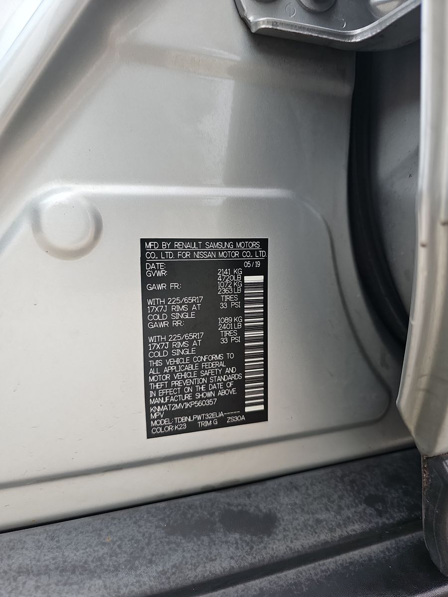 2019 Nissan Rogue S AWD