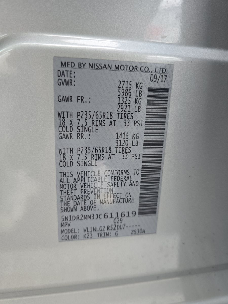 2018 Nissan Pathfinder SL AWD