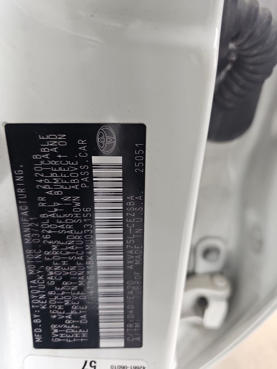 2021 Toyota Camry SE AWD