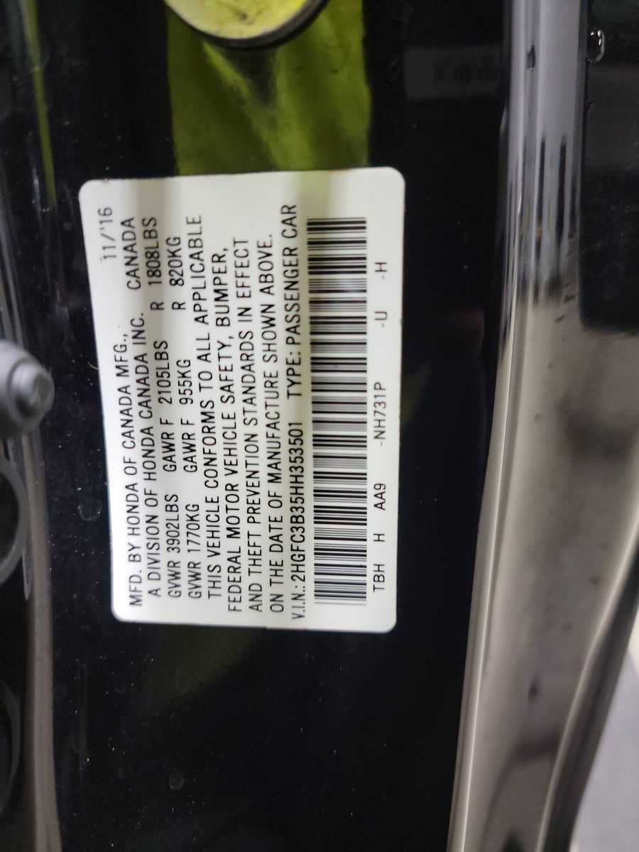 2017 Honda Civic EX-T FWD