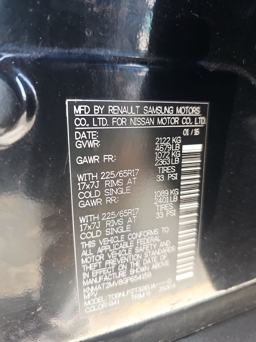 2016 Nissan Rogue S AWD