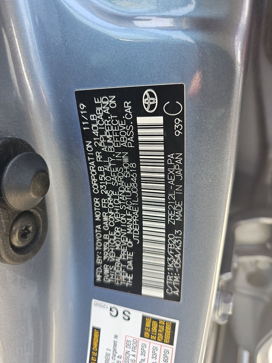 2020 Toyota Corolla LE FWD