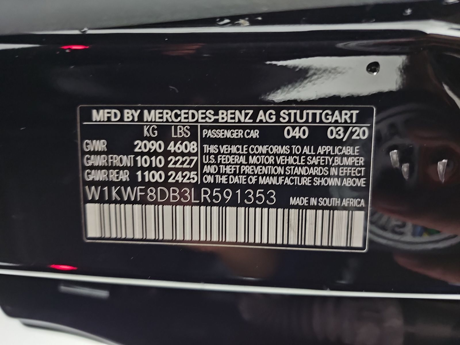 2020 Mercedes-Benz C-Class C 300 RWD