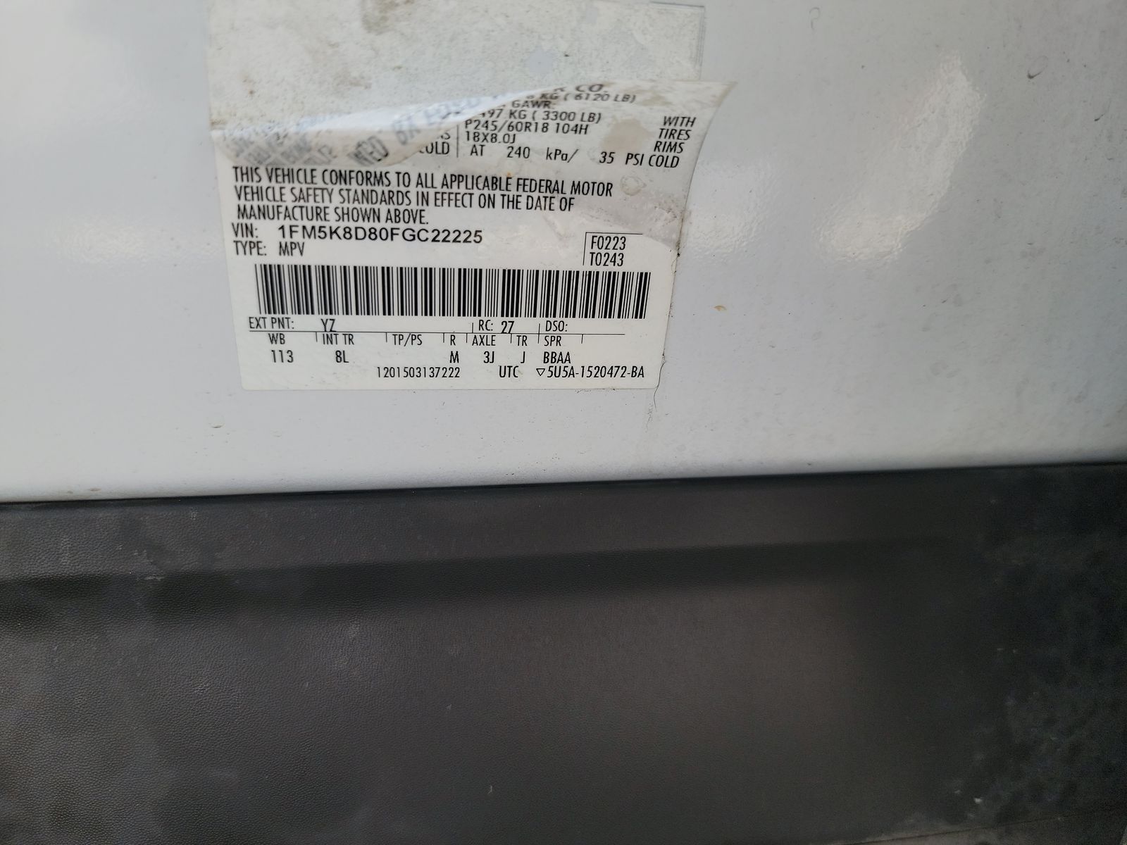 2015 Ford Explorer XLT AWD