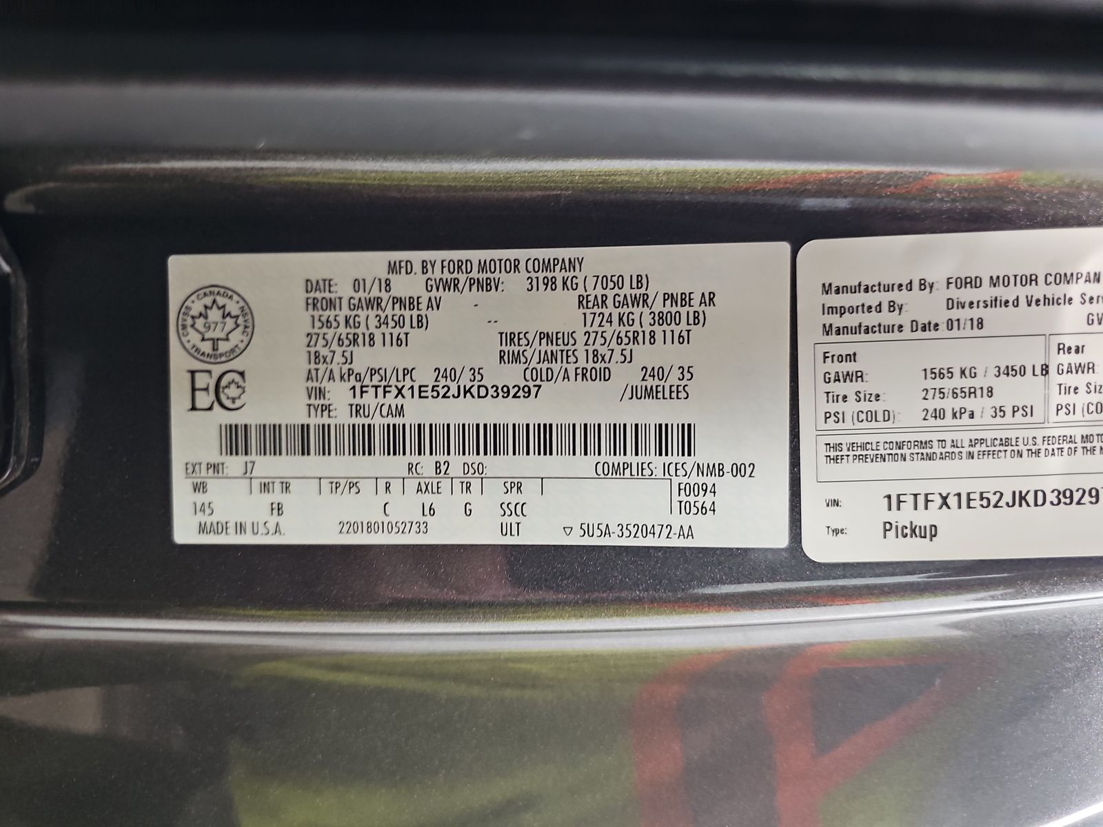 2018 Ford F-150 XLT AWD