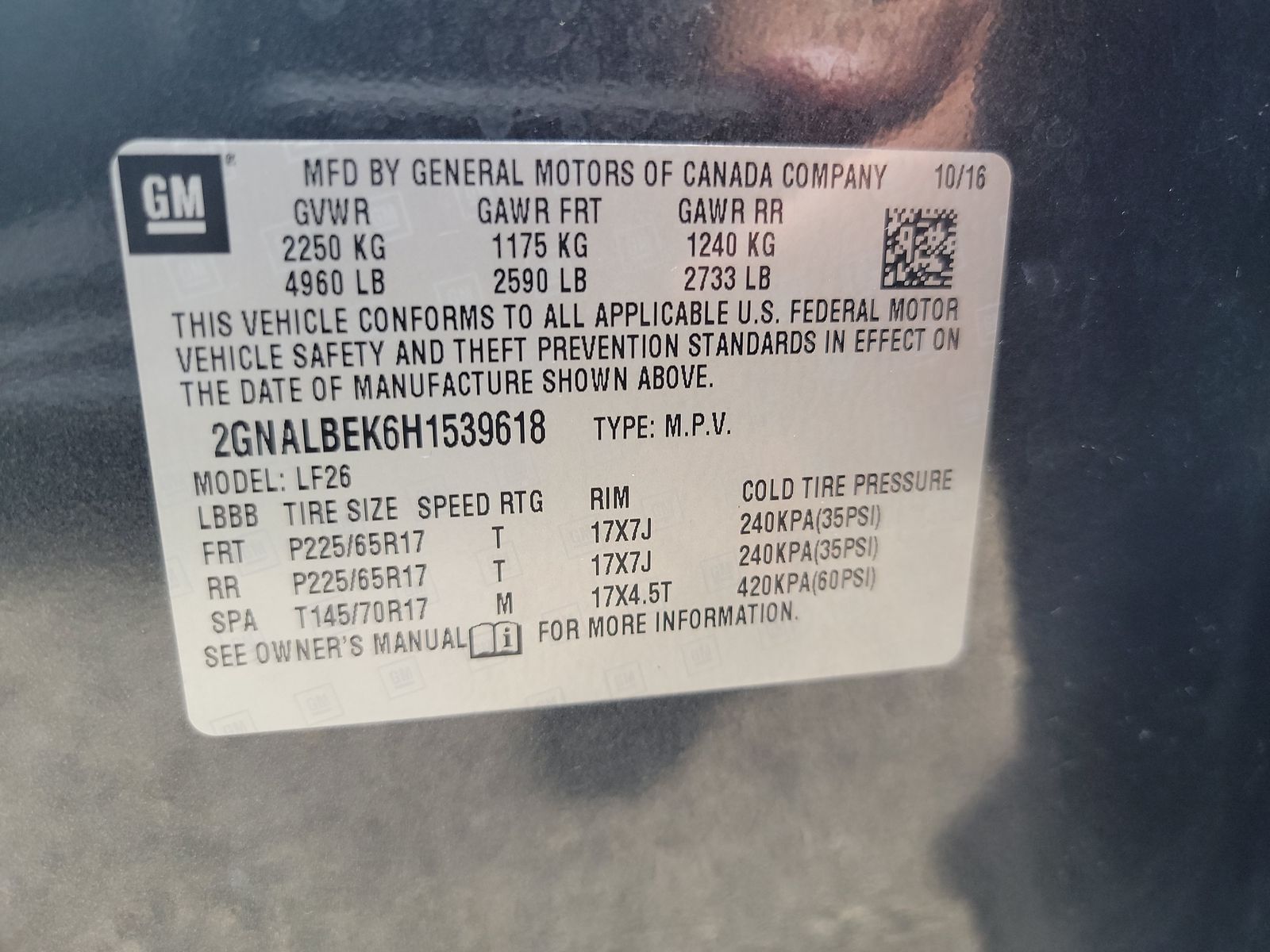 2017 Chevrolet Equinox LS FWD