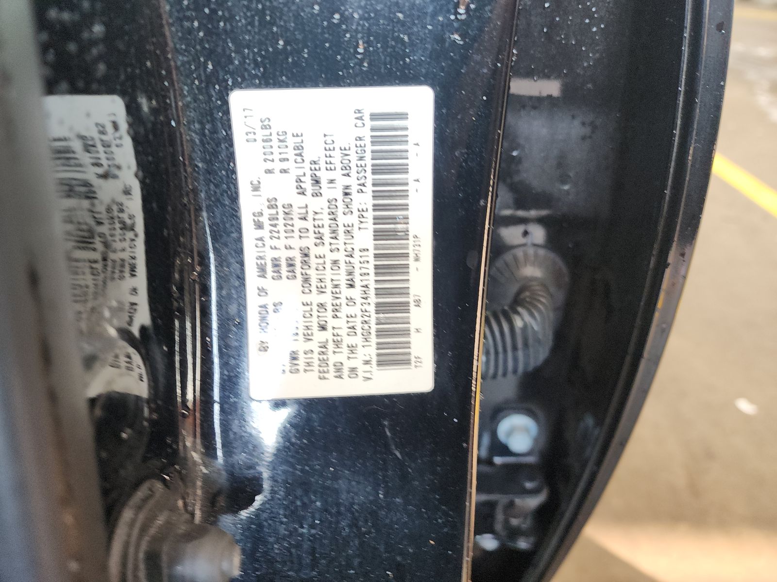 2017 Honda Accord LX FWD