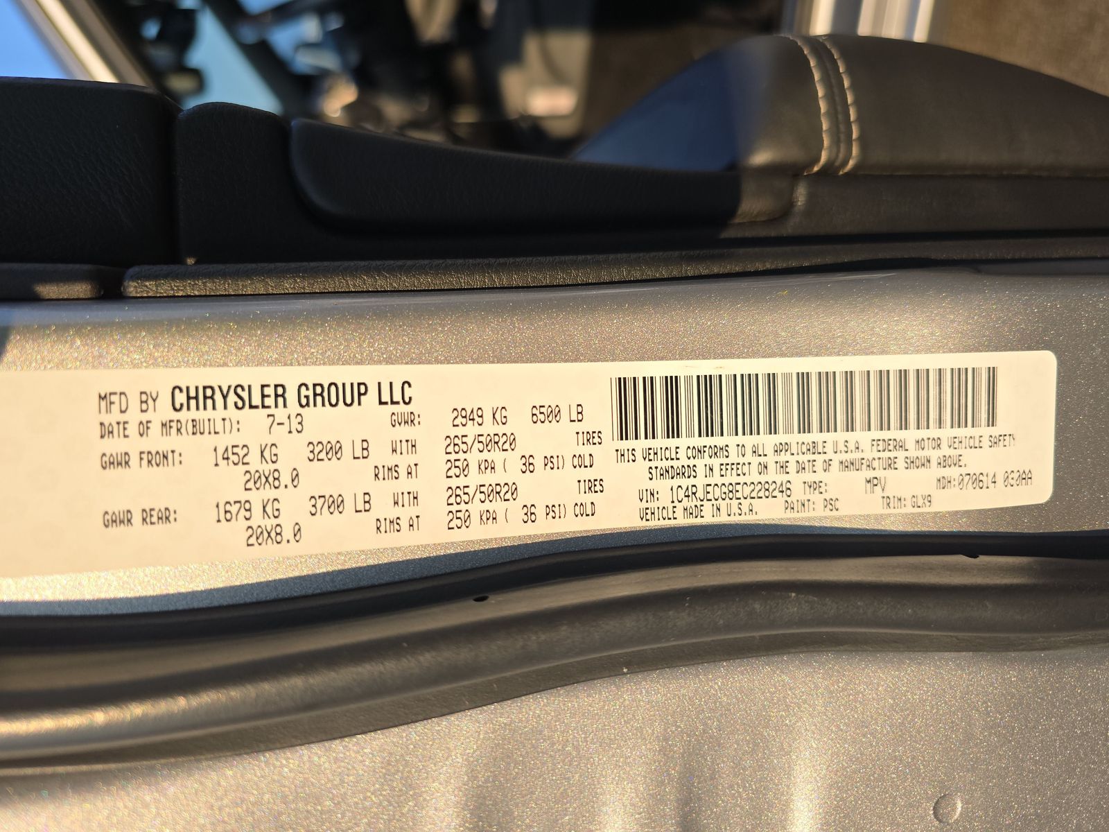 2014 Jeep Grand Cherokee Overland FWD