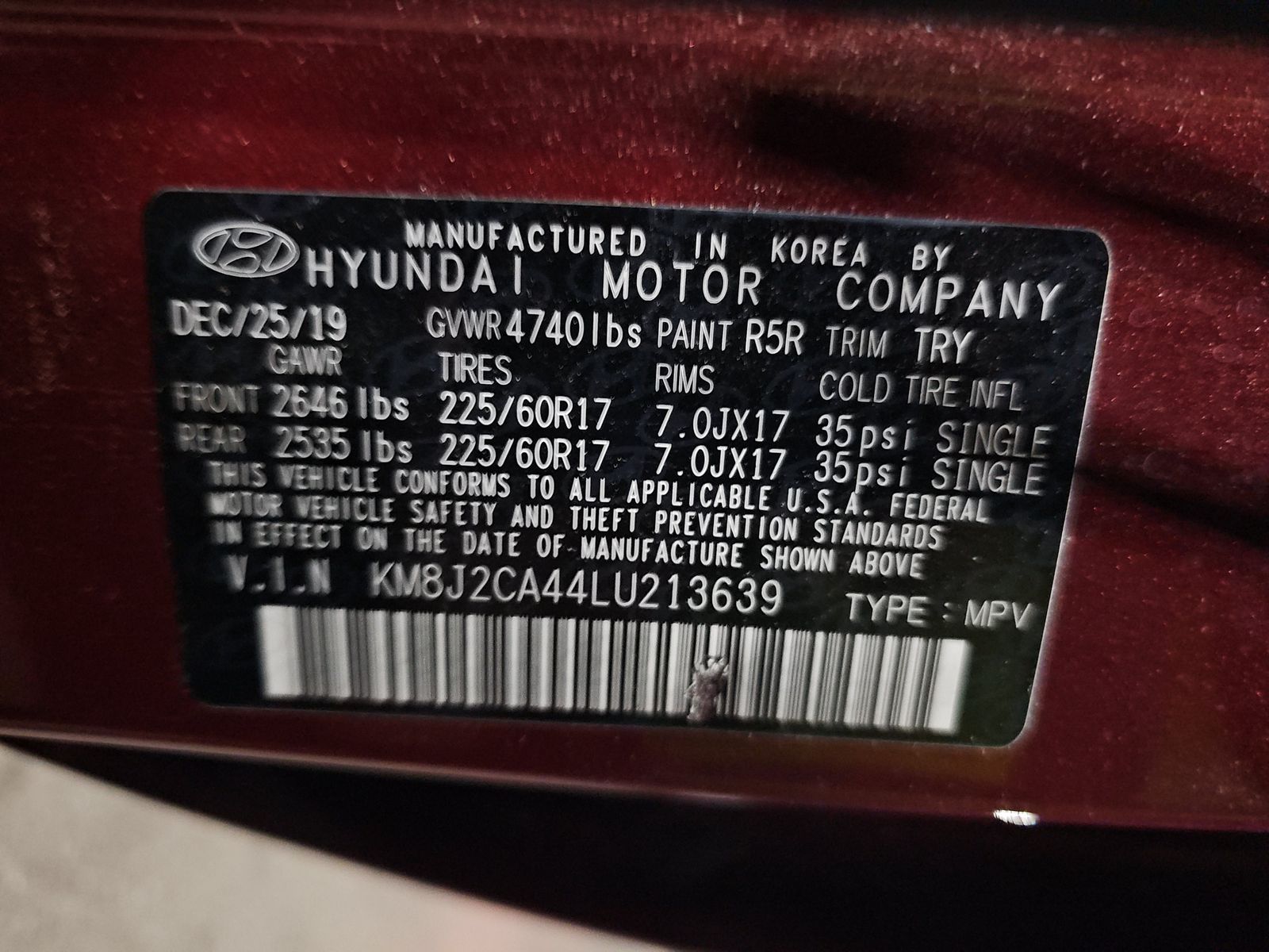 2020 Hyundai Tucson SE AWD