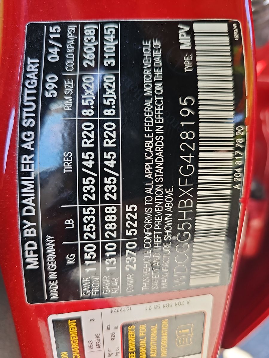 2015 Mercedes-Benz GLK-Class GLK 350 FWD