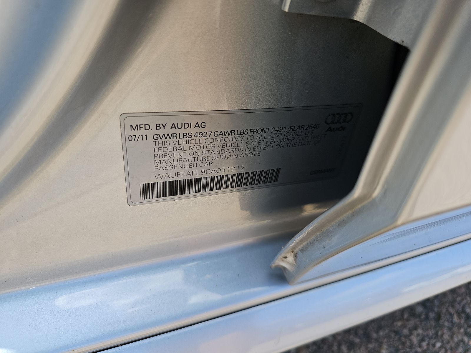2012 Audi A4 2.0T Premium Plus AWD