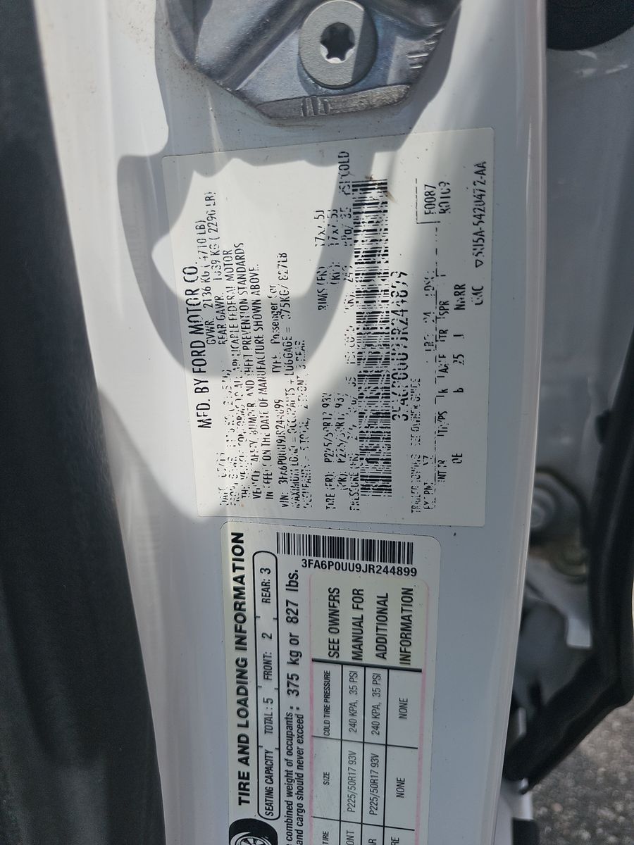 2018 Ford Fusion Hybrid S FWD