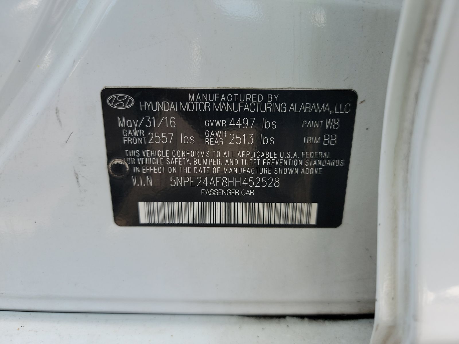 2017 Hyundai Sonata SE FWD