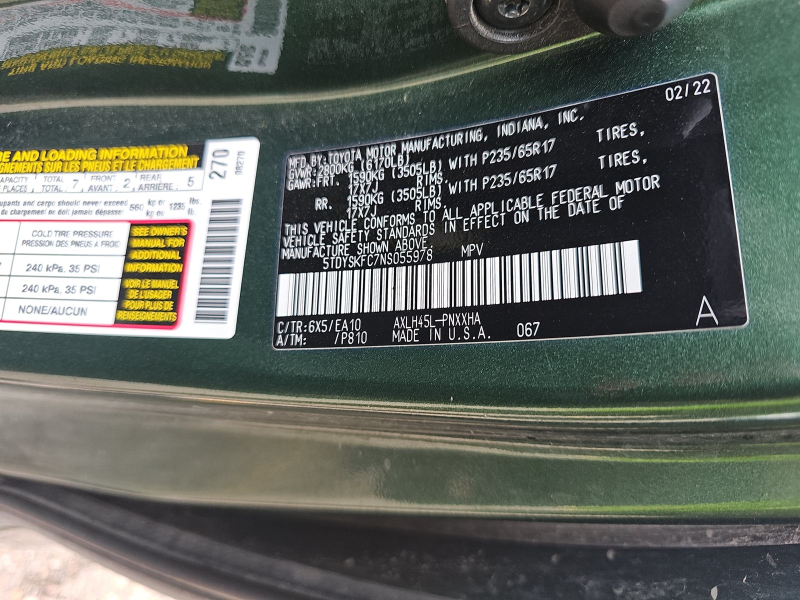 2022 Toyota Sienna XLE AWD