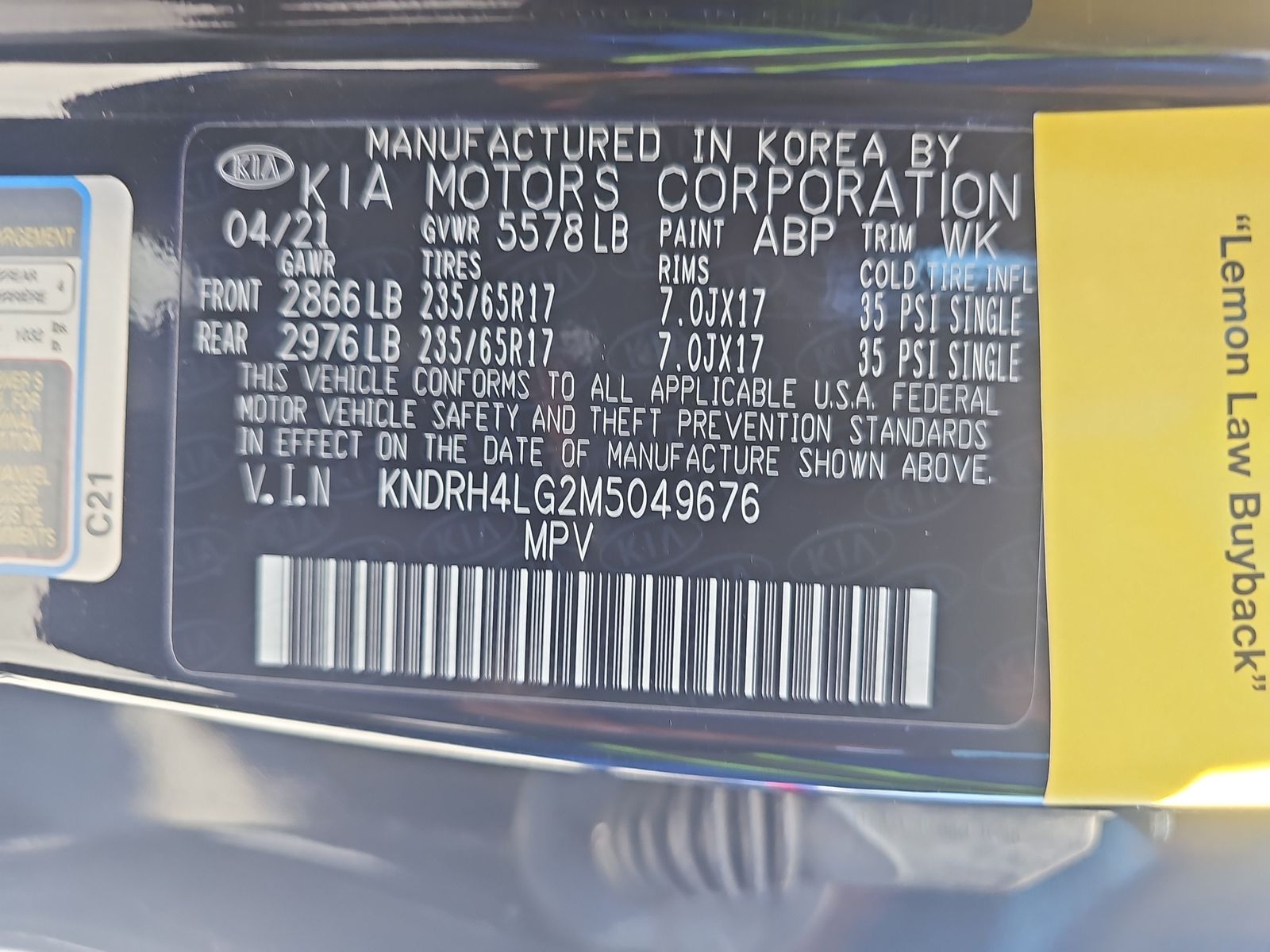 2021 Kia Sorento Hybrid EX FWD