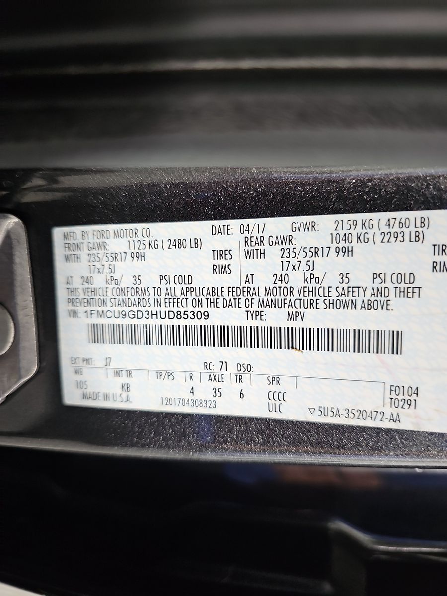 2017 Ford Escape SE AWD