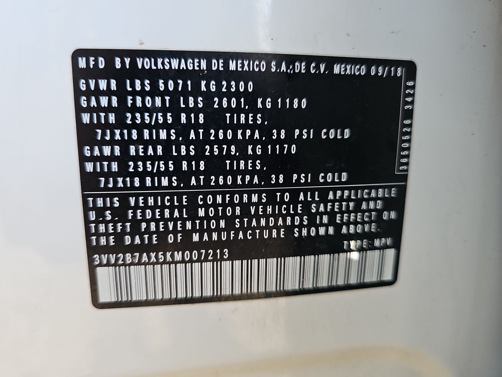 2019 Volkswagen Tiguan 2.0T SEL AWD