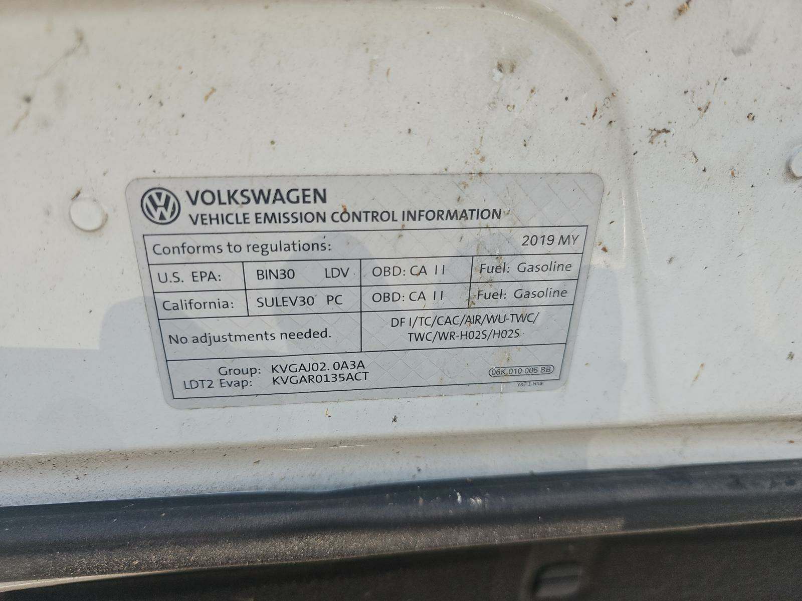 2019 Volkswagen Tiguan 2.0T SEL AWD