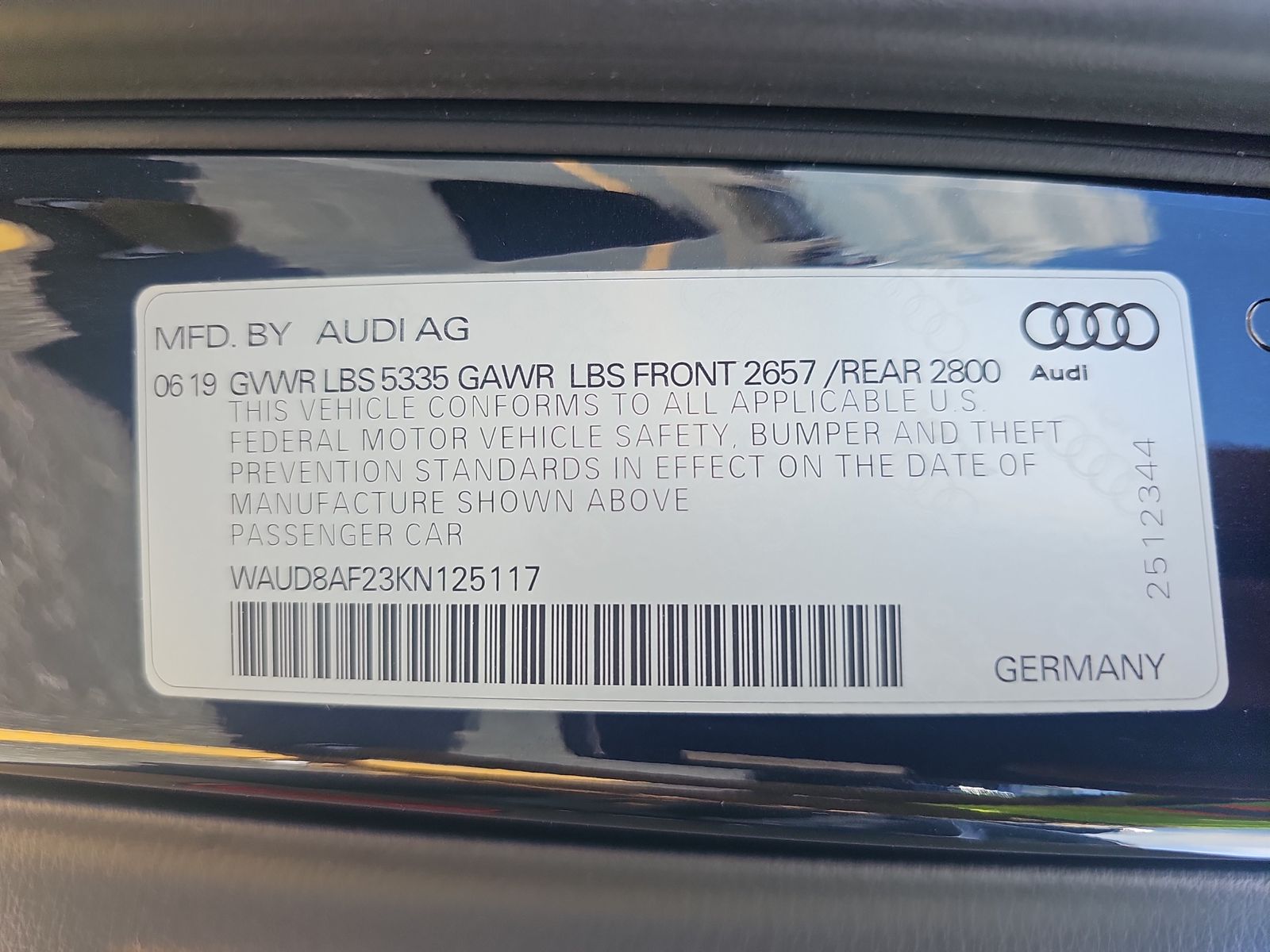 2019 Audi A6 2.0T Premium AWD