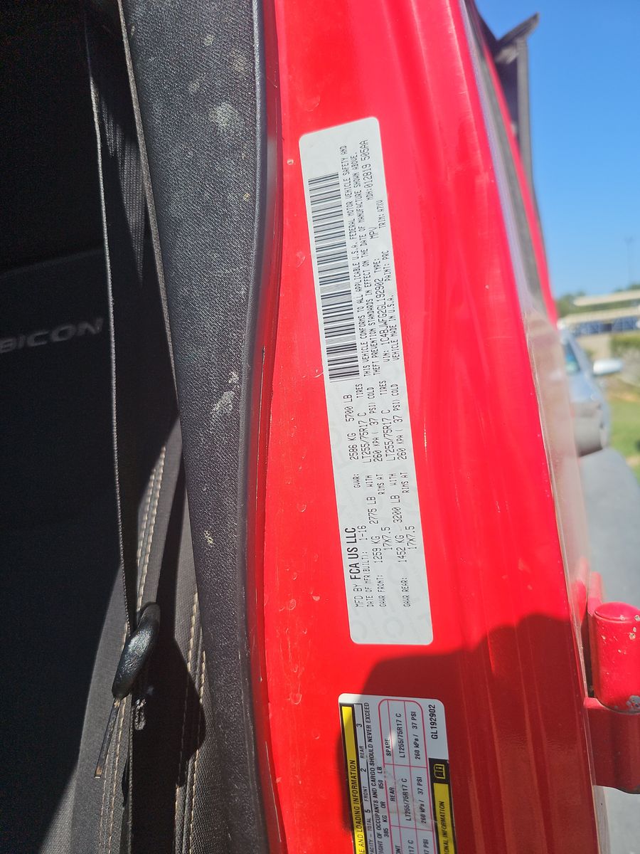2016 Jeep Wrangler Unlimited Rubicon AWD