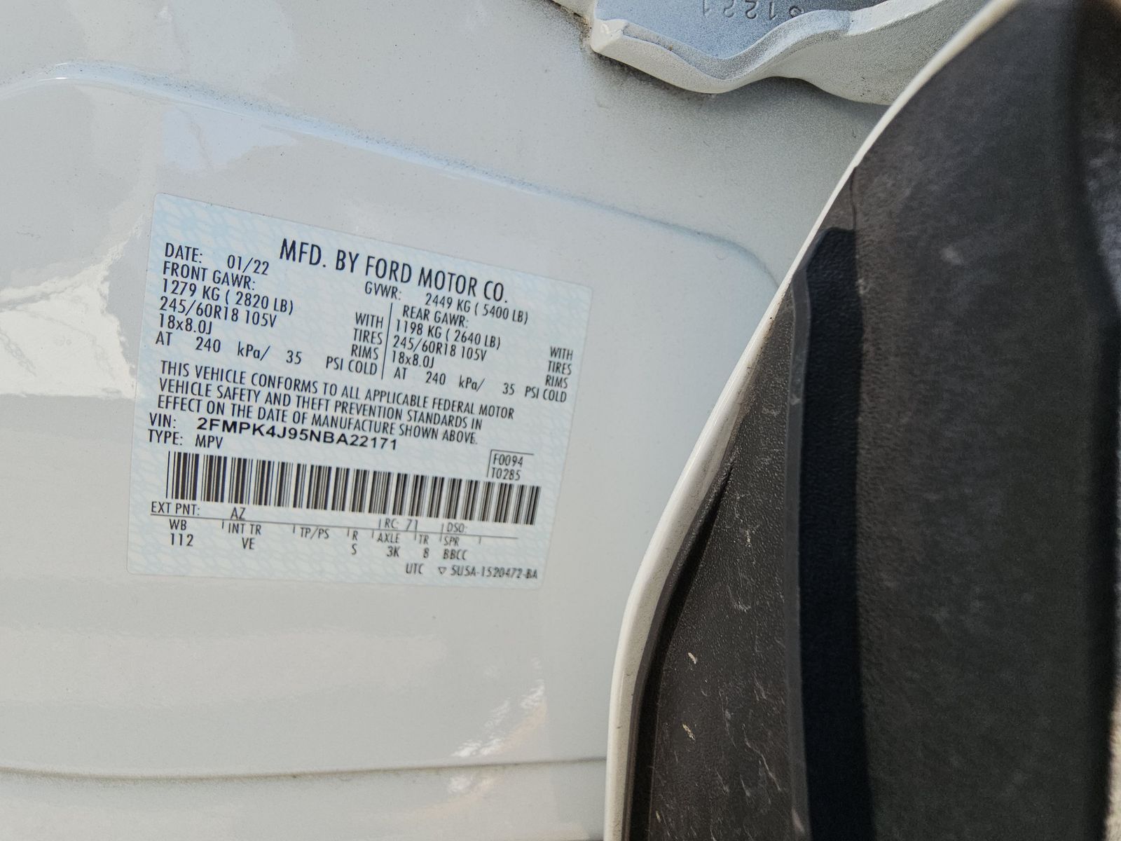 2022 Ford Edge SEL AWD