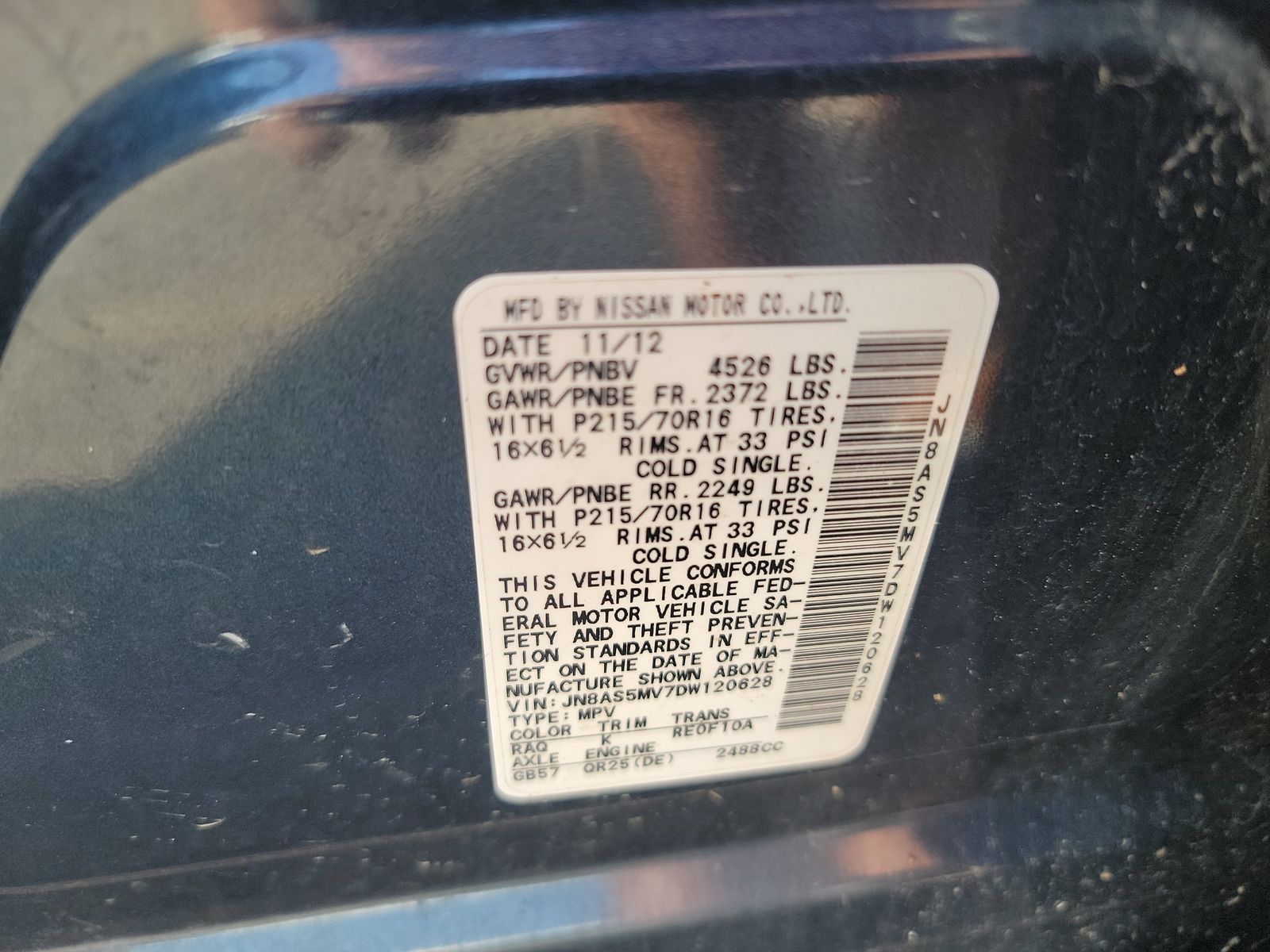 2013 Nissan Rogue S AWD