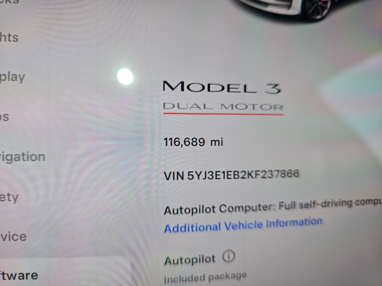 2019 Tesla Model 3 Long Range AWD