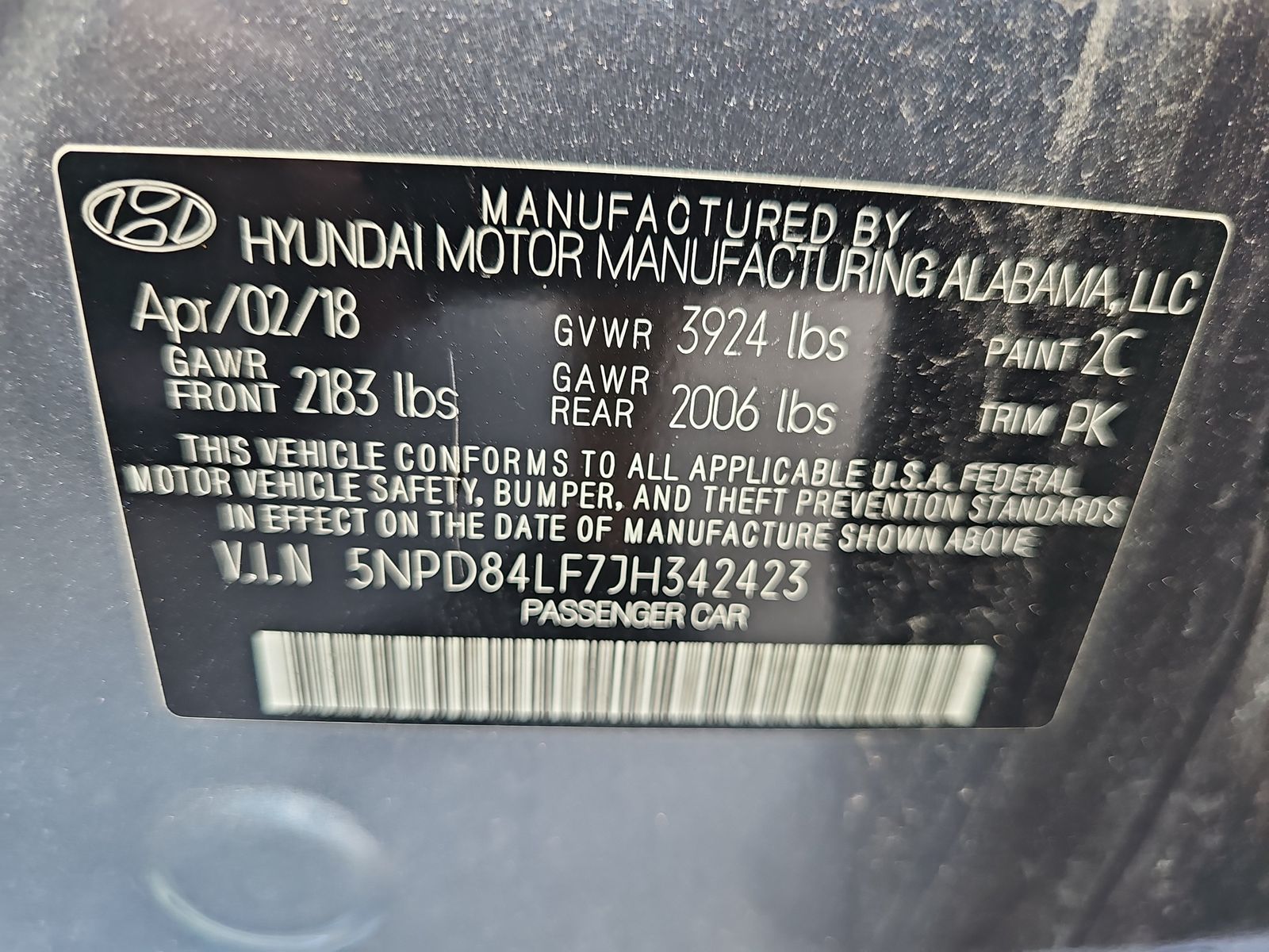 2018 Hyundai Elantra SEL FWD