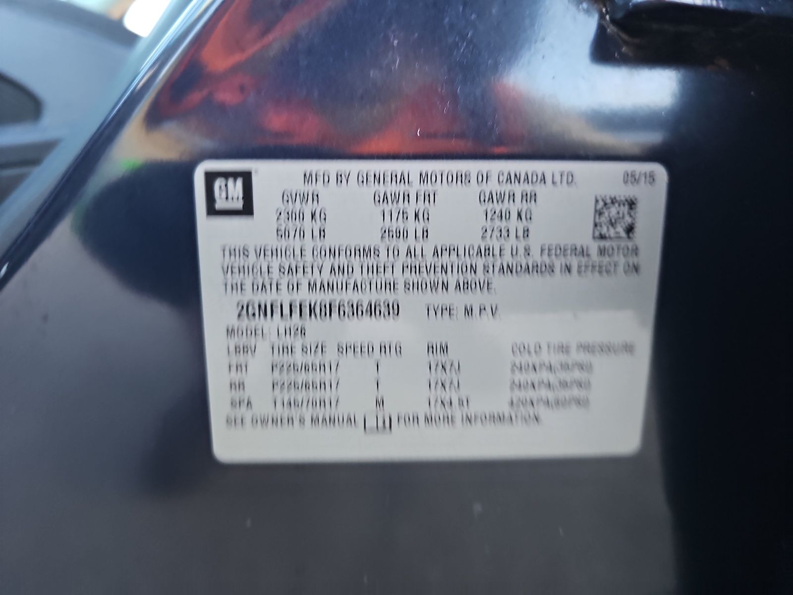 2015 Chevrolet Equinox LT AWD