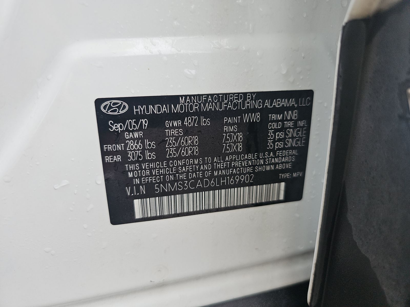 2020 Hyundai Santa Fe SEL AWD