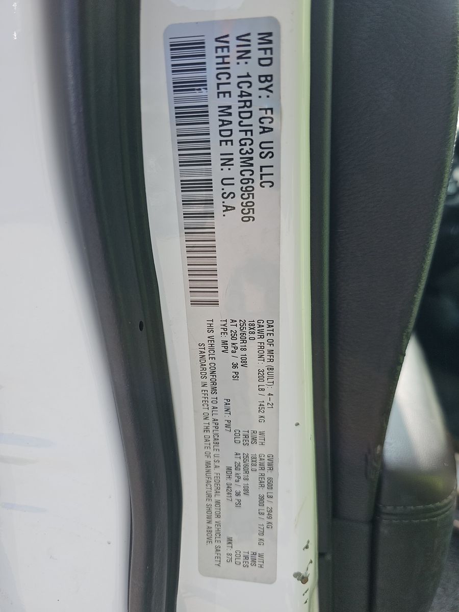 2021 Dodge Durango Police Pursuit AWD