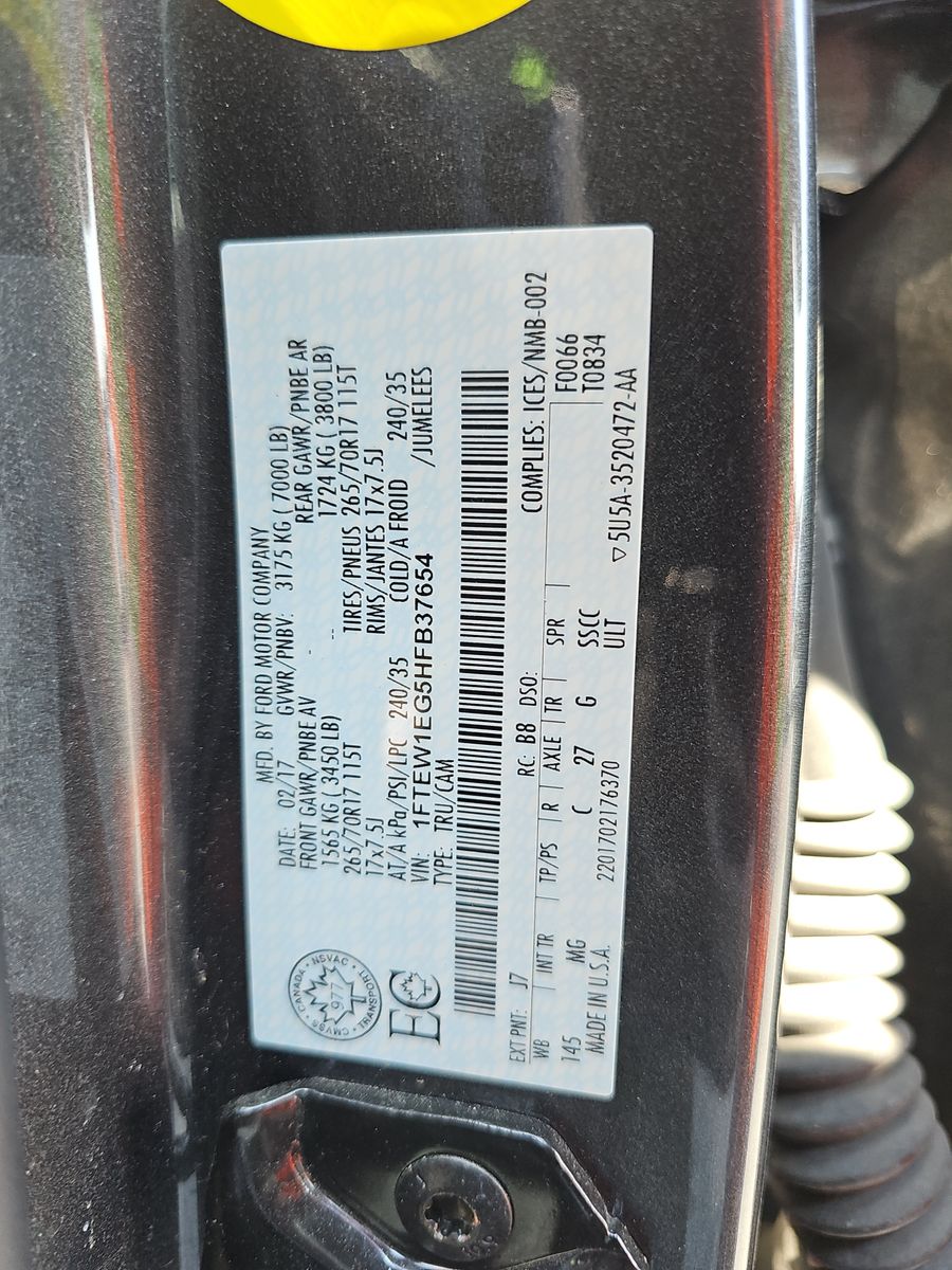 2017 Ford F-150 XLT AWD