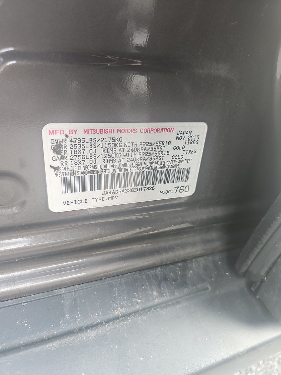 2016 Mitsubishi Outlander SE FWD