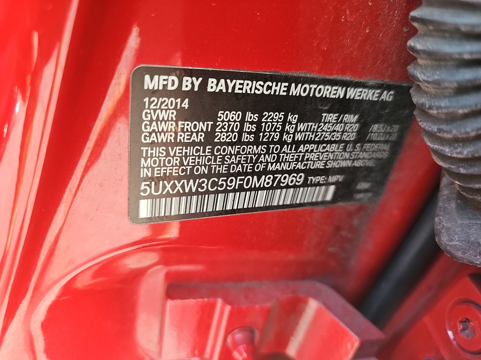 2015 BMW X4 xDrive28i AWD