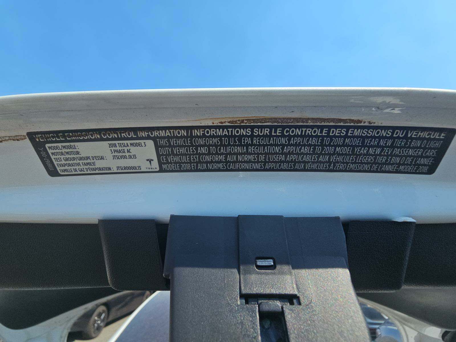 2018 Tesla Model 3 Mid Range FWD