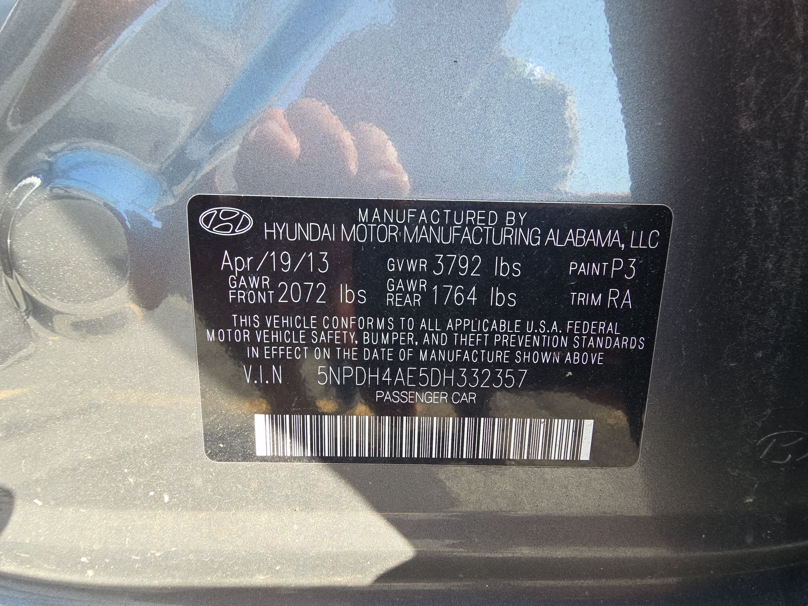 2013 Hyundai Elantra GLS FWD