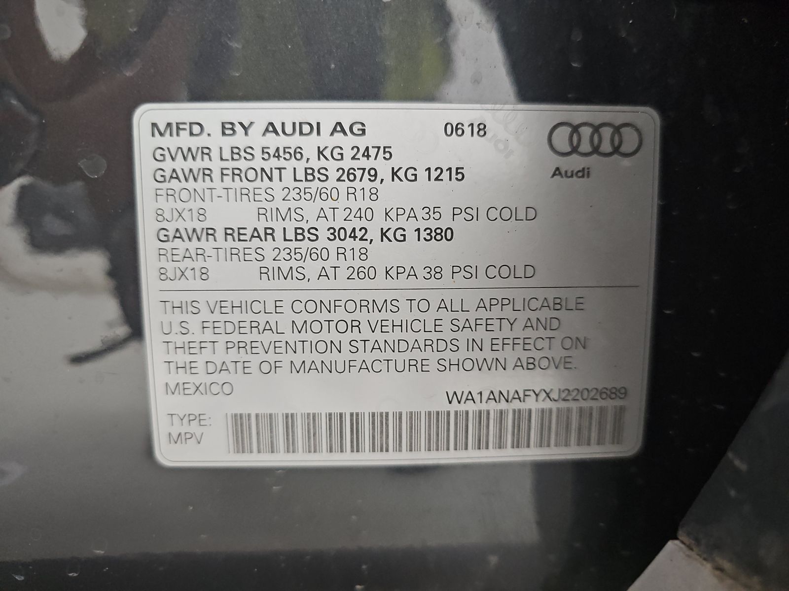 2018 Audi Q5 Premium AWD