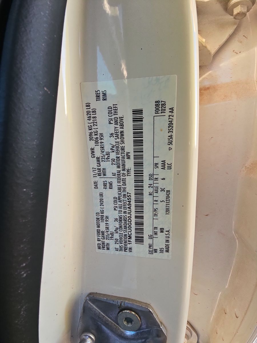 2018 Ford Escape SE FWD