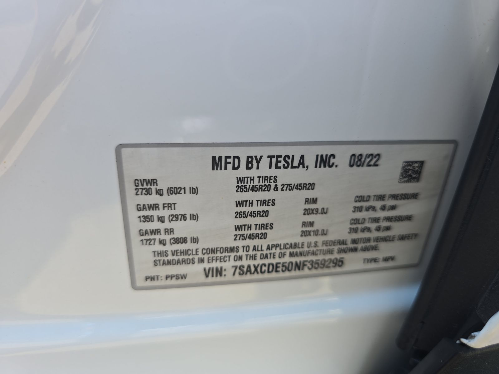 2022 Tesla Model X Base AWD