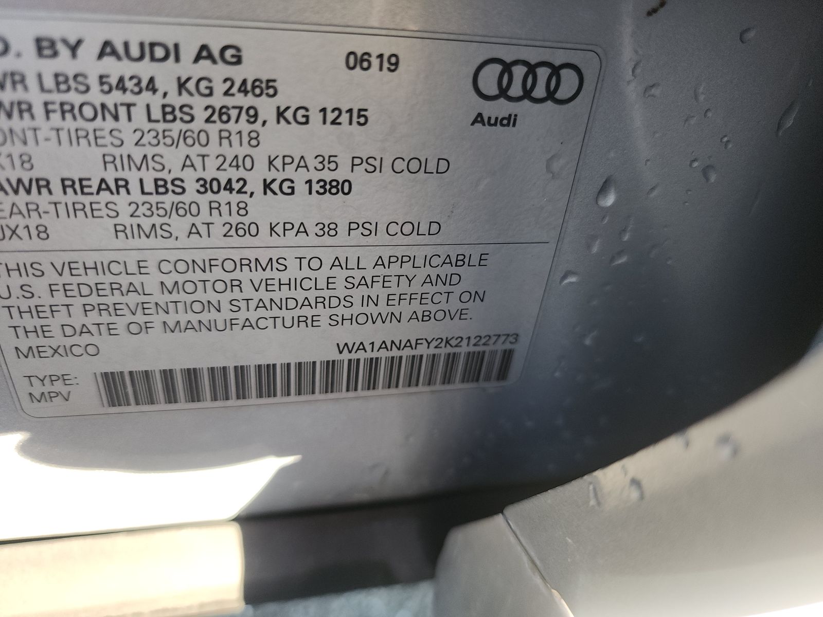 2019 Audi Q5 Komfort AWD