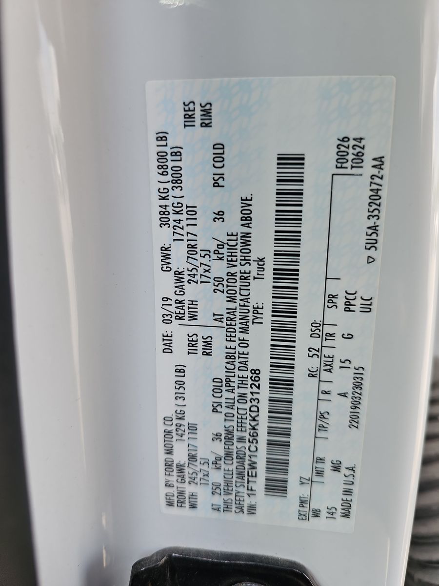 2019 Ford F-150 XLT RWD