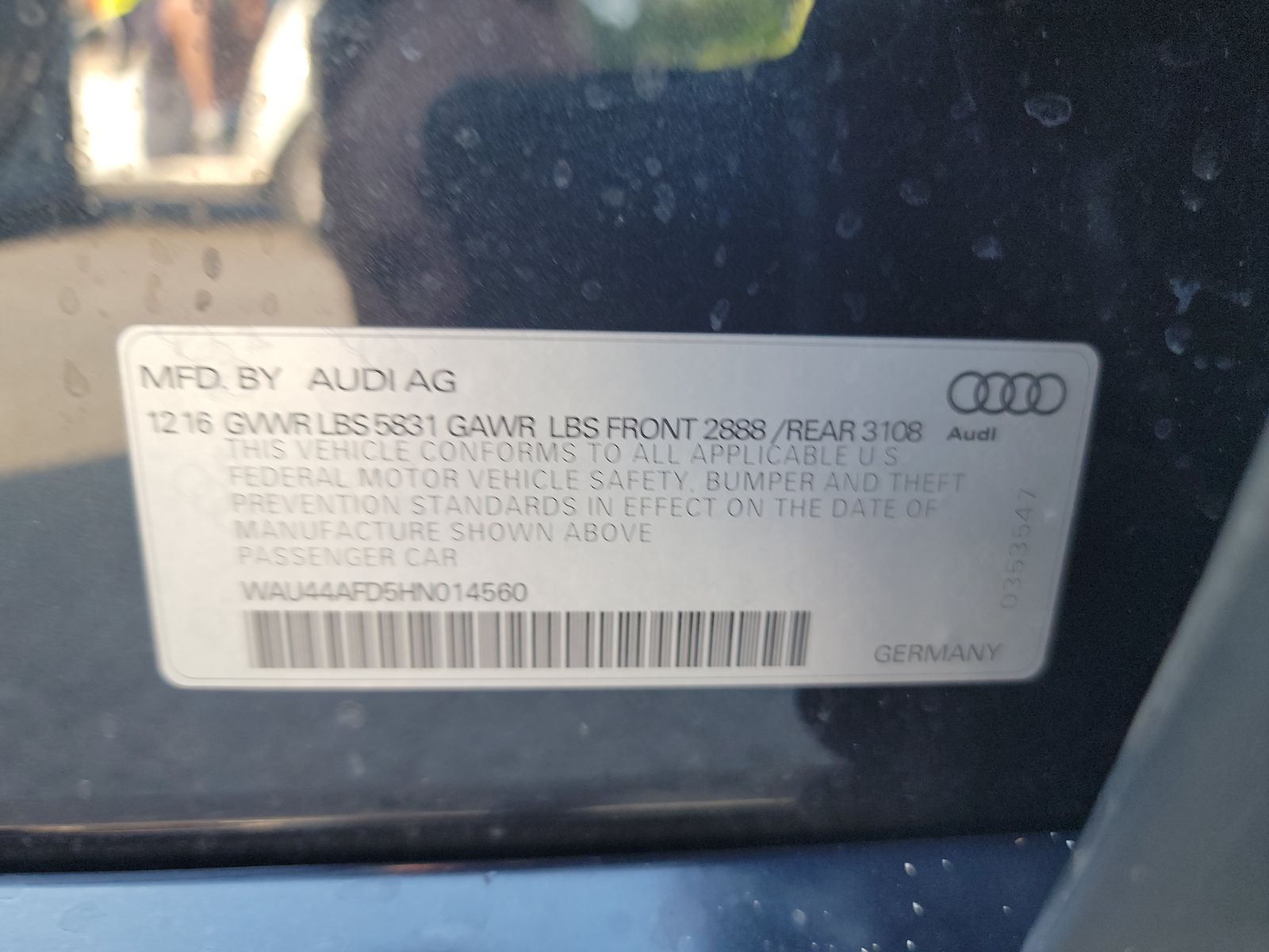 2017 Audi A8 L 3.0T AWD